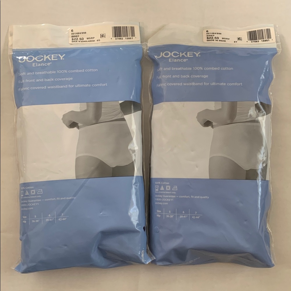 Jockey Women's Briefs 2 - 3pack size 6 in Gray. Lite, medium and dark. - Picture 2 of 8